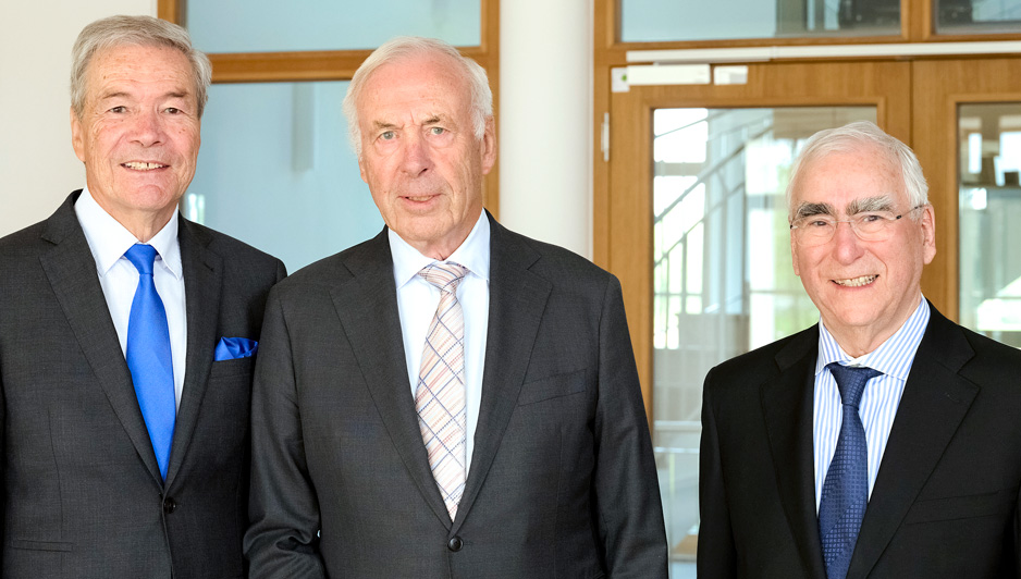Dr. Wolfgang Kasper, Thies Eggers und Dr. Theodor Waigel
